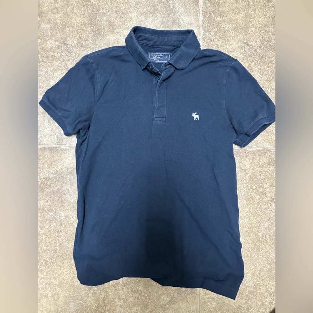 Men Polo.  Navy Blue.